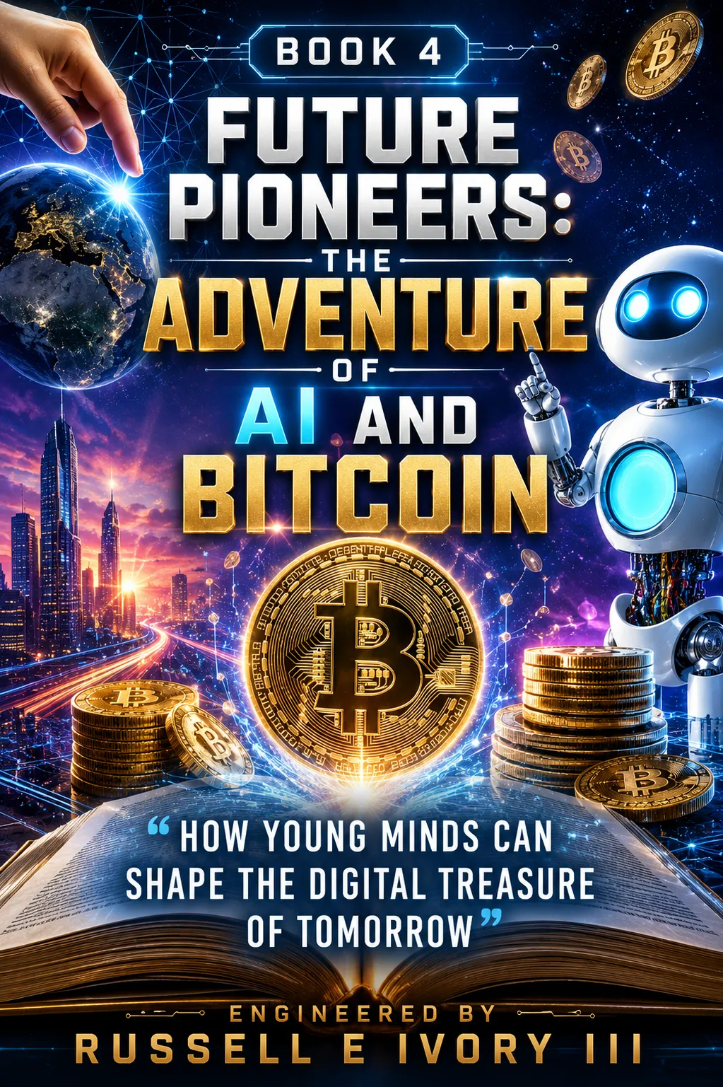 THE FUTURE OF AI AND BITCOIN COVER BOOK 4