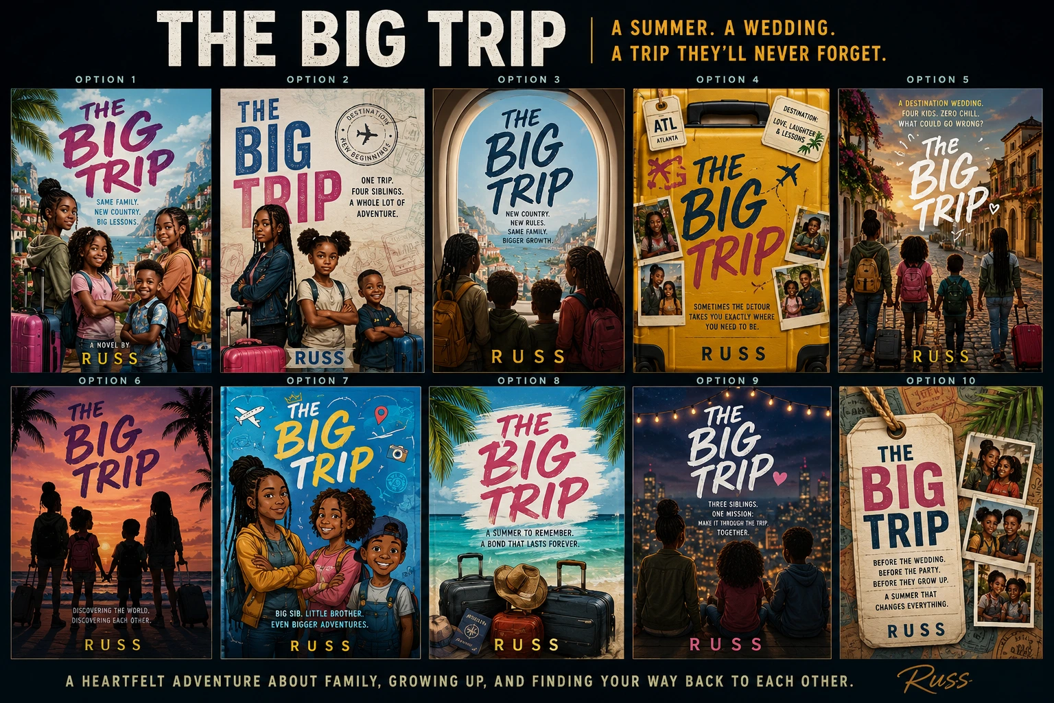 VISION BOARD THE BIG TRIP COVERS